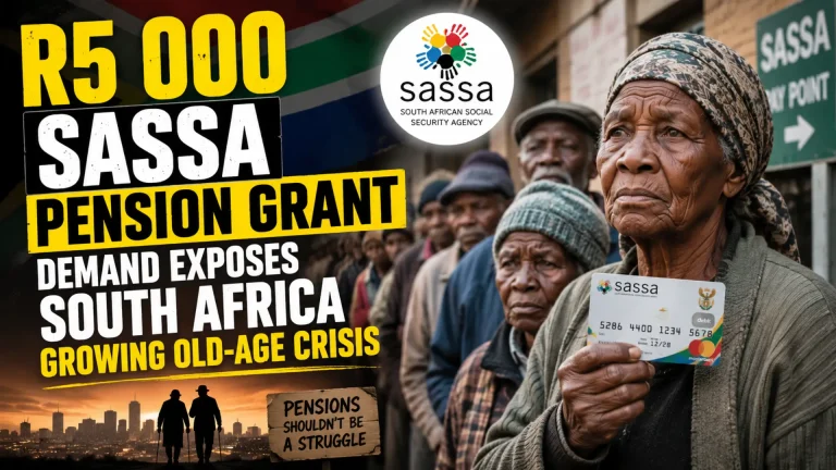 R5000 SASSA Pension Grant Demand Exposes South Africa Growing Old-Age Crisis