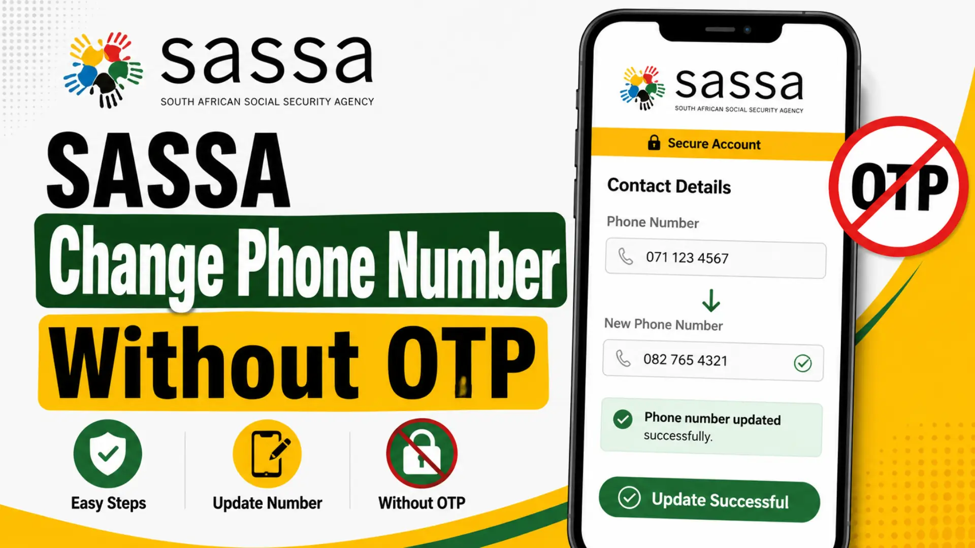 SASSA Change Phone Number Without OTP