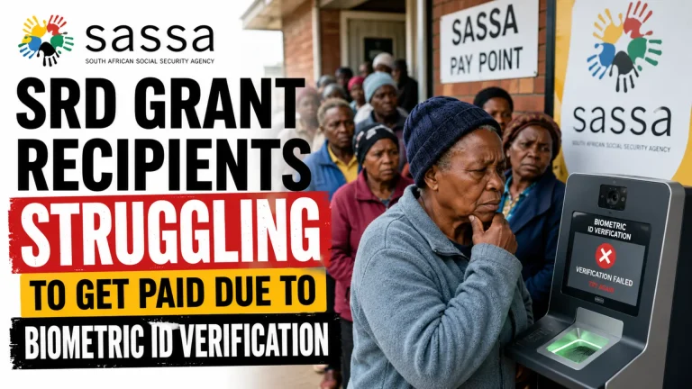SASSA SRD Grant Recipients Struggling to Get Paid Due to Biometric ID Verification
