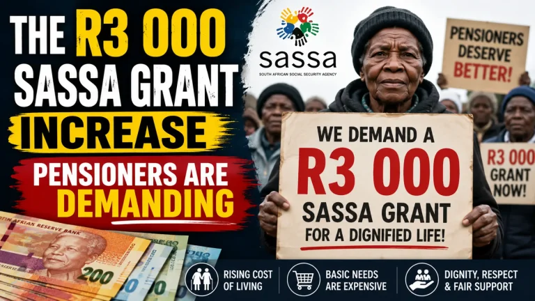R3 000 SASSA Grant Increase Pensioners Are Demanding